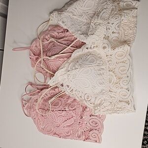 Victoria secret lace bralettes